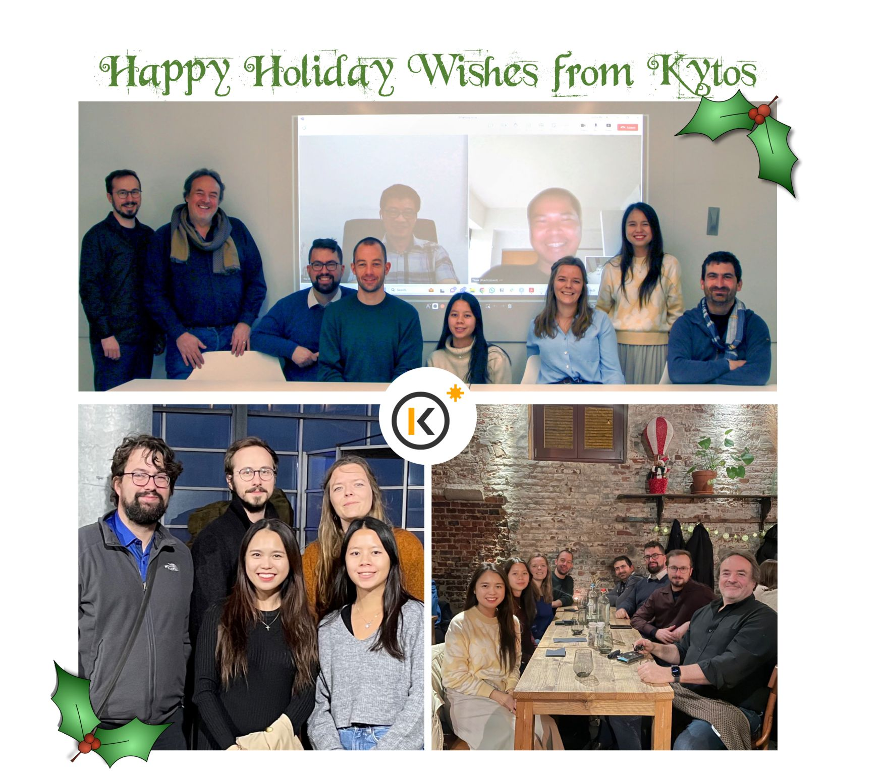 🎄 Seasonal greetings from the whole KYTOS team (🇻🇳, 🇧🇪) 🎄